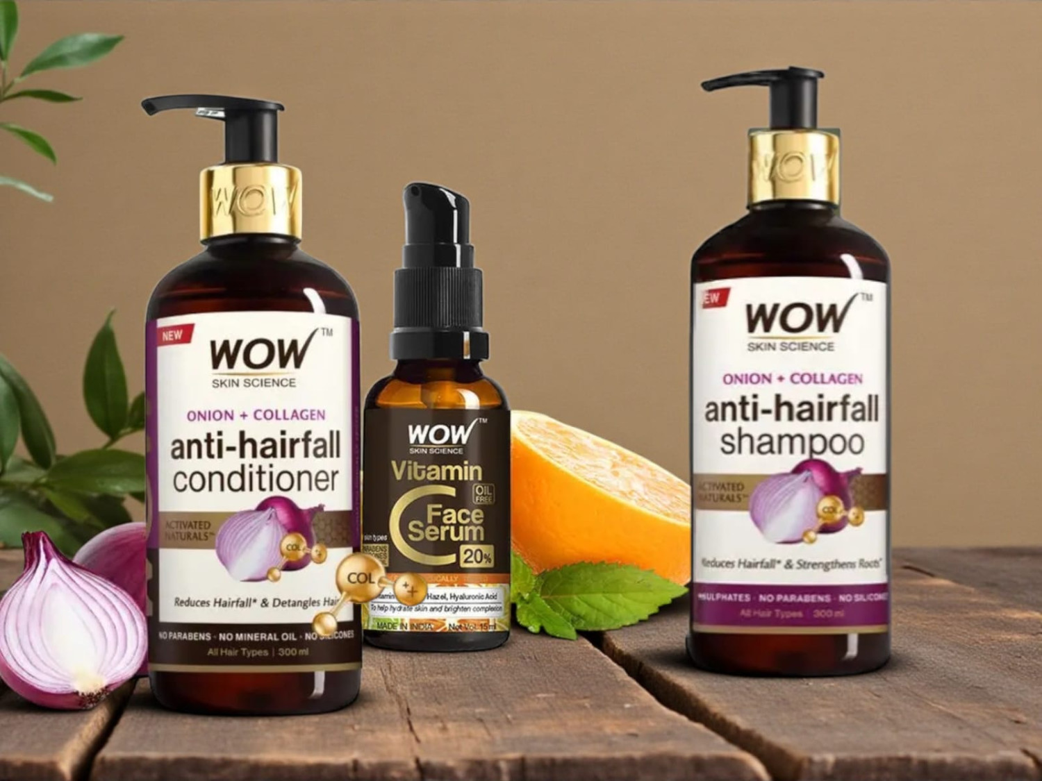 WOW Combo Shampoo,Hair Mask, Face Serum