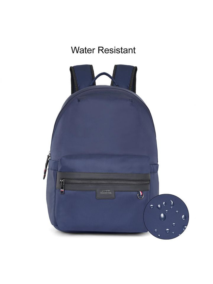 TOMMY Hilfiger Navy Blue Solid Backpack