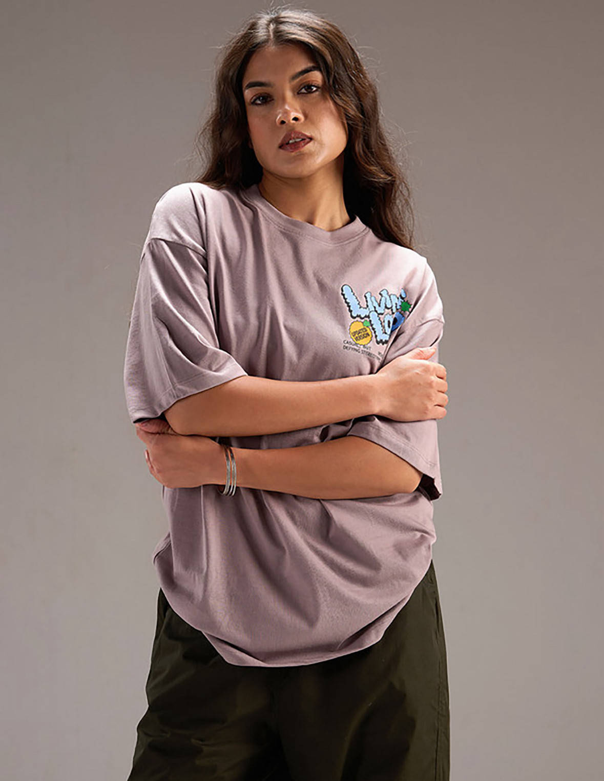 Grey Printed T-Shirt