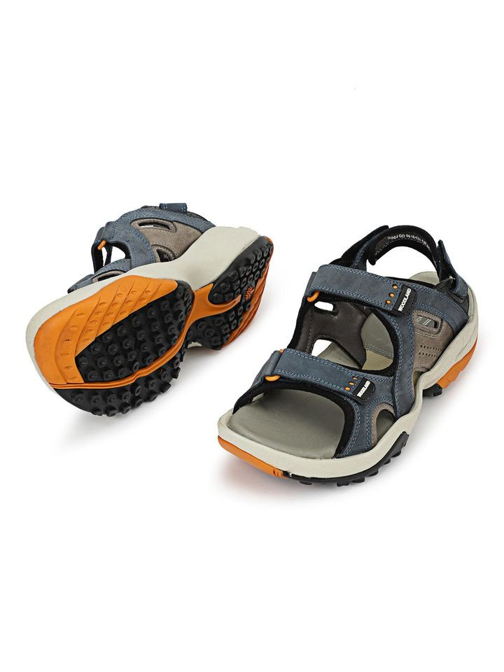 Woodland Men Navy Blue Sandals