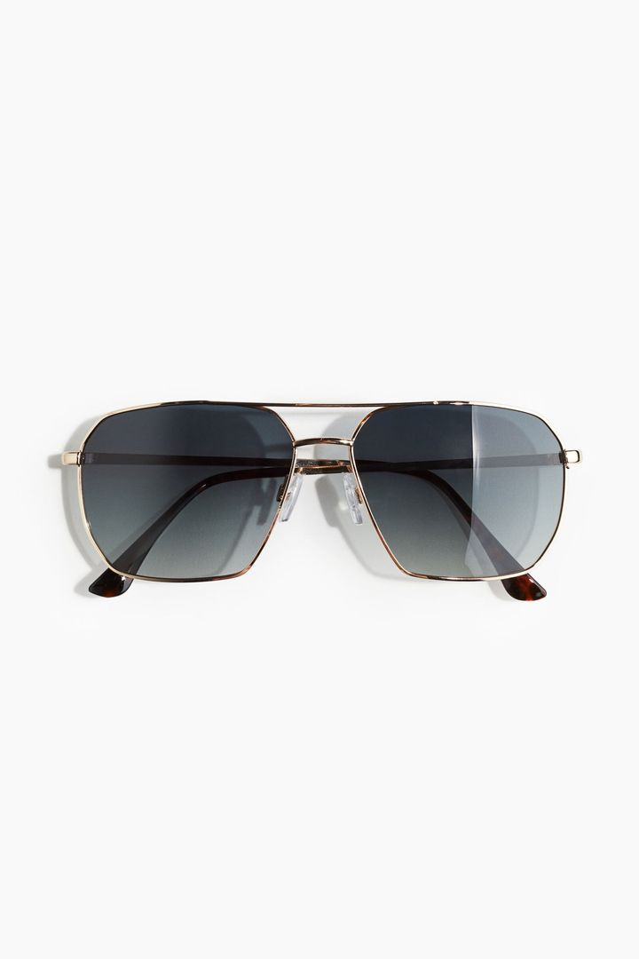 H&M Men Gold Polarised Sunglasses