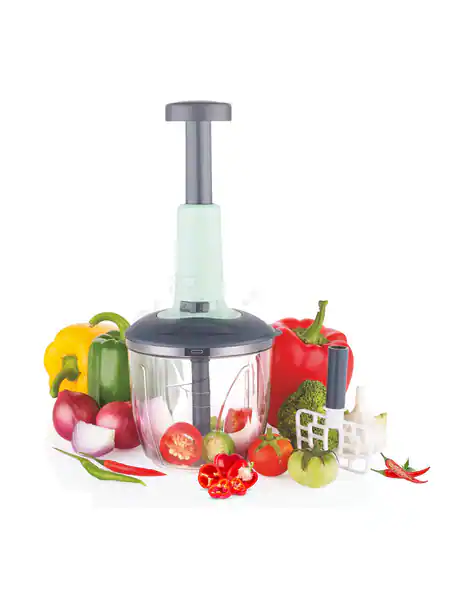 2-in-1 Vegetable & Fruit Push chopper