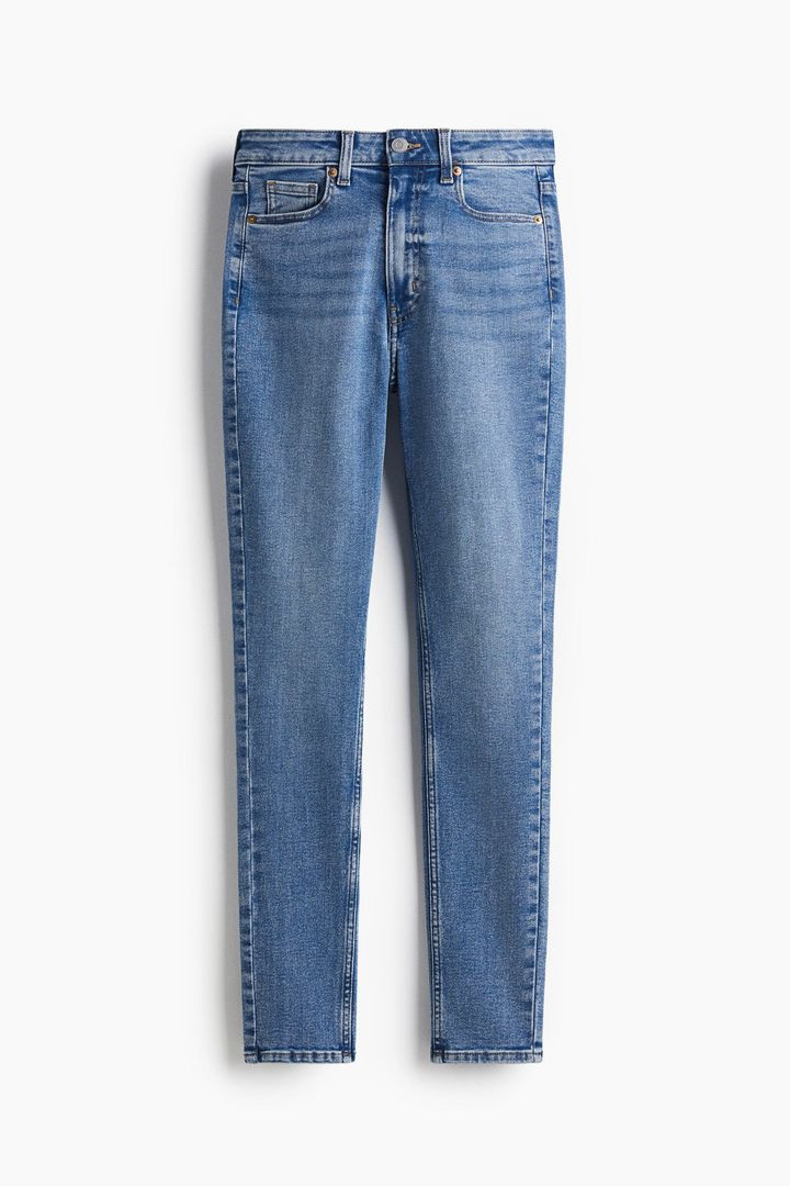 Women Blue Skinny High Jeans